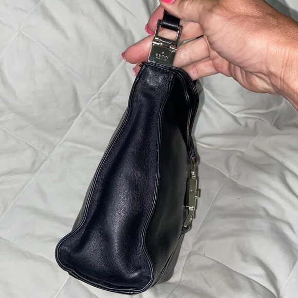 Vintage Like new GUCCI Jackie Shoulder Bag Leather Black - Picture 3 of 15